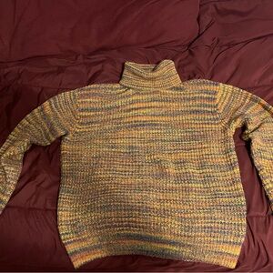 Urban Outfitters Multicolored Knit Turtleneck Sweater